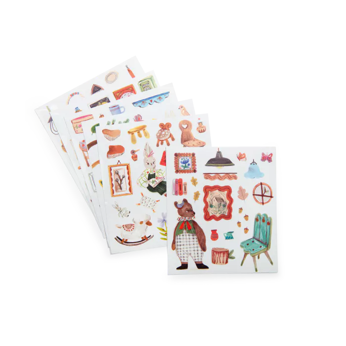 Cahier de stickers Les Minouchkas 20 pages - Moulin Roty 681601 3575676816011