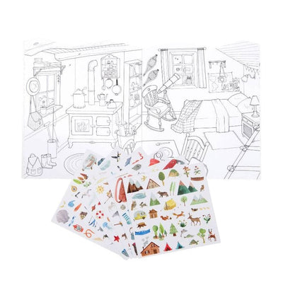 Cahier stickers L'explorateur Le Jardin du Moulin - Moulin Roty 712605 3575677126058