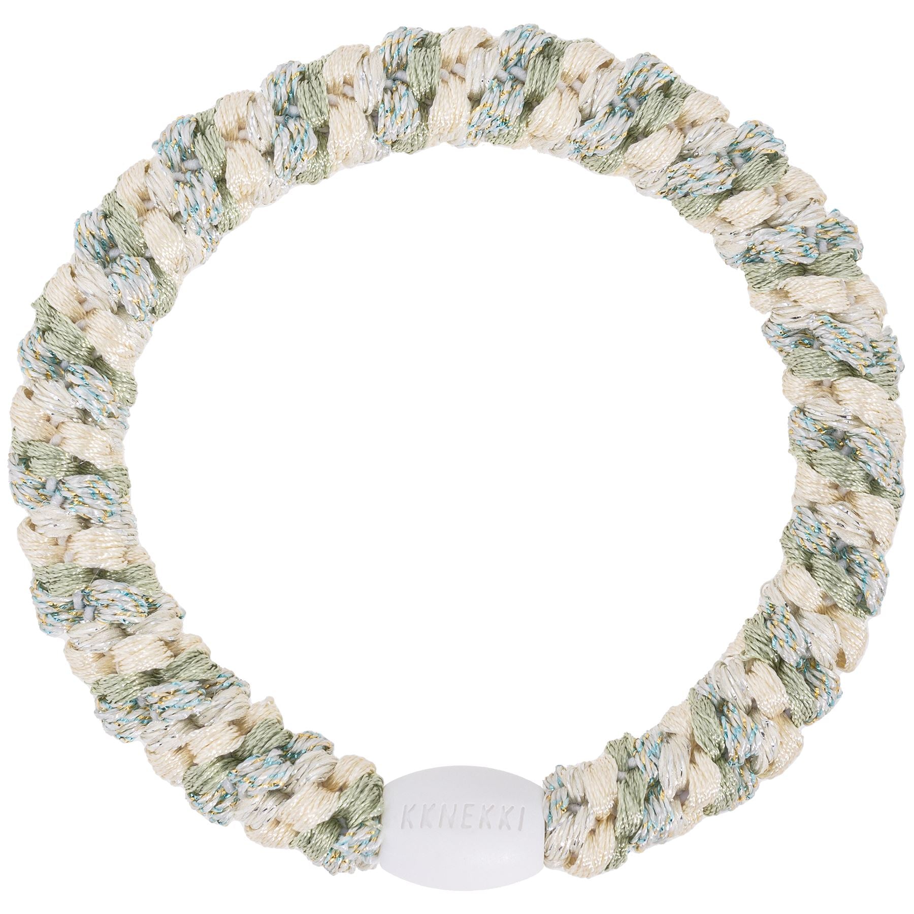 Élastique Mix ivory glitter dusty lind green - KKNEKKI 5656 7072684056560