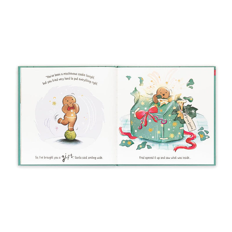 Gingerbread Fred Book - JELLYCAT BK4GBF 670983155525