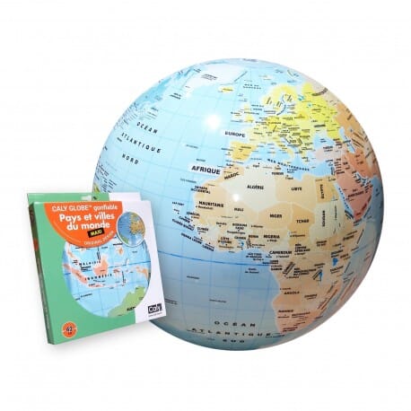 Globe Terrestre Gonflable Pays et villes du monde 42 cm - Trousselier B92003 3760039940940