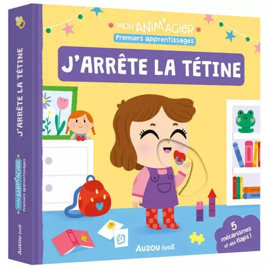 Livre Mon anim'agier - j'arrête la tétine - AUZOU EV230023-1 9791039541114