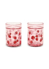 Lot de 2 verres à paillettes fragola - Konges Sløjd KS102642 5715681032428