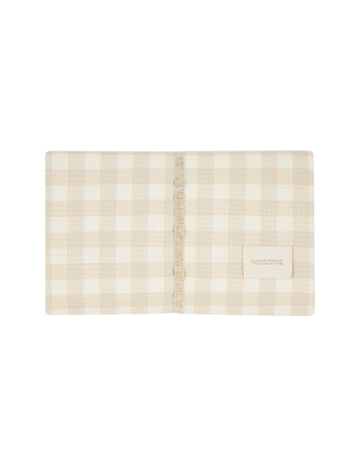 Matelas à langer imperméable MOZART Ivory checks - NOBODINOZ 8435574929723 8435574929723