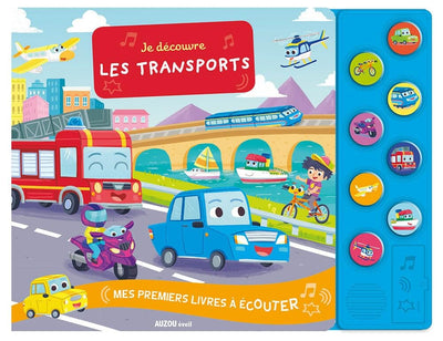 Mes premiers livres à écouter -Je découvre les transports - AUZOU 3692652 9782733848715