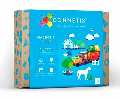 Pack rainbow motion 24 pièces tuiles magnetiques - CONNETIX CON-EU-24C 850036293170