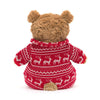 peluche Bartholomew bear noël - JELLYCAT BARM2WPJ 670983157758