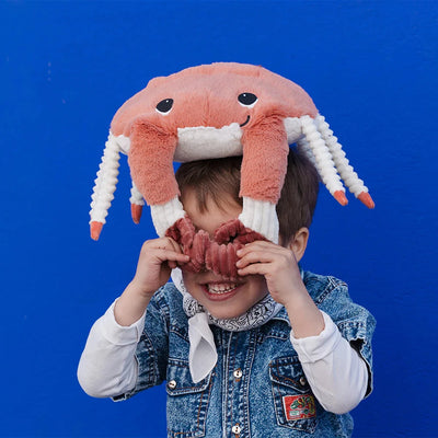 Peluche crabe Cassecou maman et son bébé terracotta Les Ptipotos - deglingos 74600 4895242700391