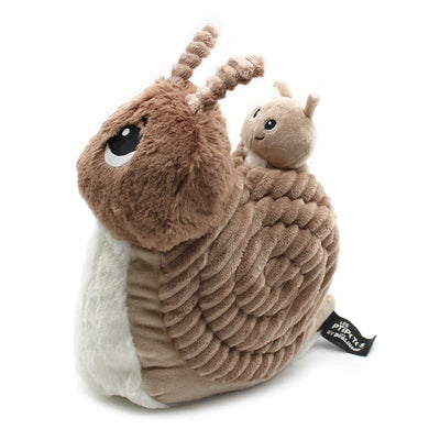 Peluche escargot Speedou maman et son bébé marron beige Les Ptipotos - deglingos 75302 4895242701213