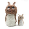 Peluche escargot Speedou maman et son bébé marron beige Les Ptipotos - deglingos 75302 4895242701213