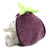 Peluche Velvet l'éléphant/aubergine Flipetz - deglingos 80103 4895242701251