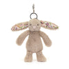 Porte clé blossom beige petal Bunny - JELLYCAT BAS4BMBC 670983159745