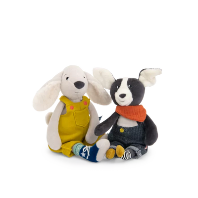 Poupée chien Puce et Pilou- MOULIN ROTY 684007 3575676840078