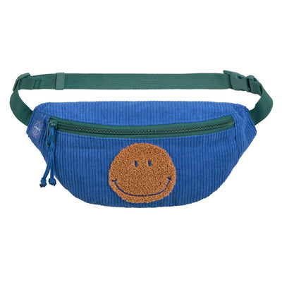 Sac banane little gang velours smile bleu- LASSIG 1203043290 4066239130341