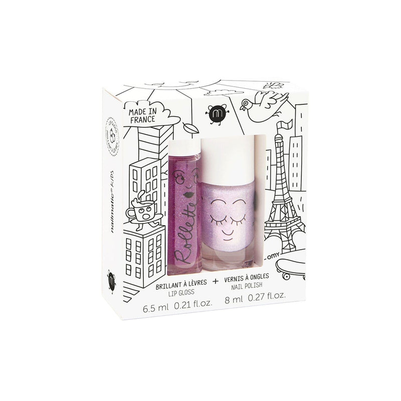 set kids lovely city rollette a levres + vernis a ongle - Nailmatic 202LOVELYCITY 3760229899911