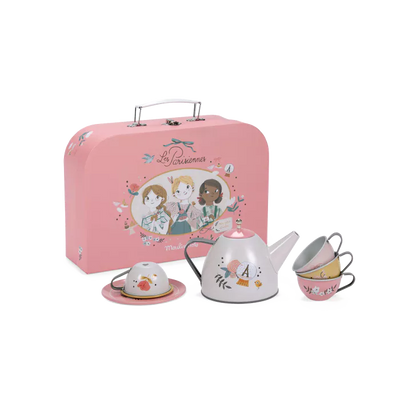 Valise dînette thé métal Les Parisiennes - Moulin Roty 642577 3575676425770