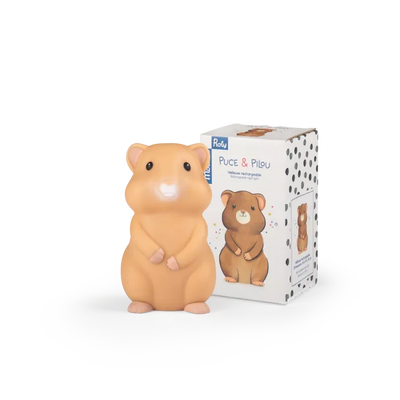 Veilleuse hamster Puce et Pilou- Moulin Roty 684045 3575676840450