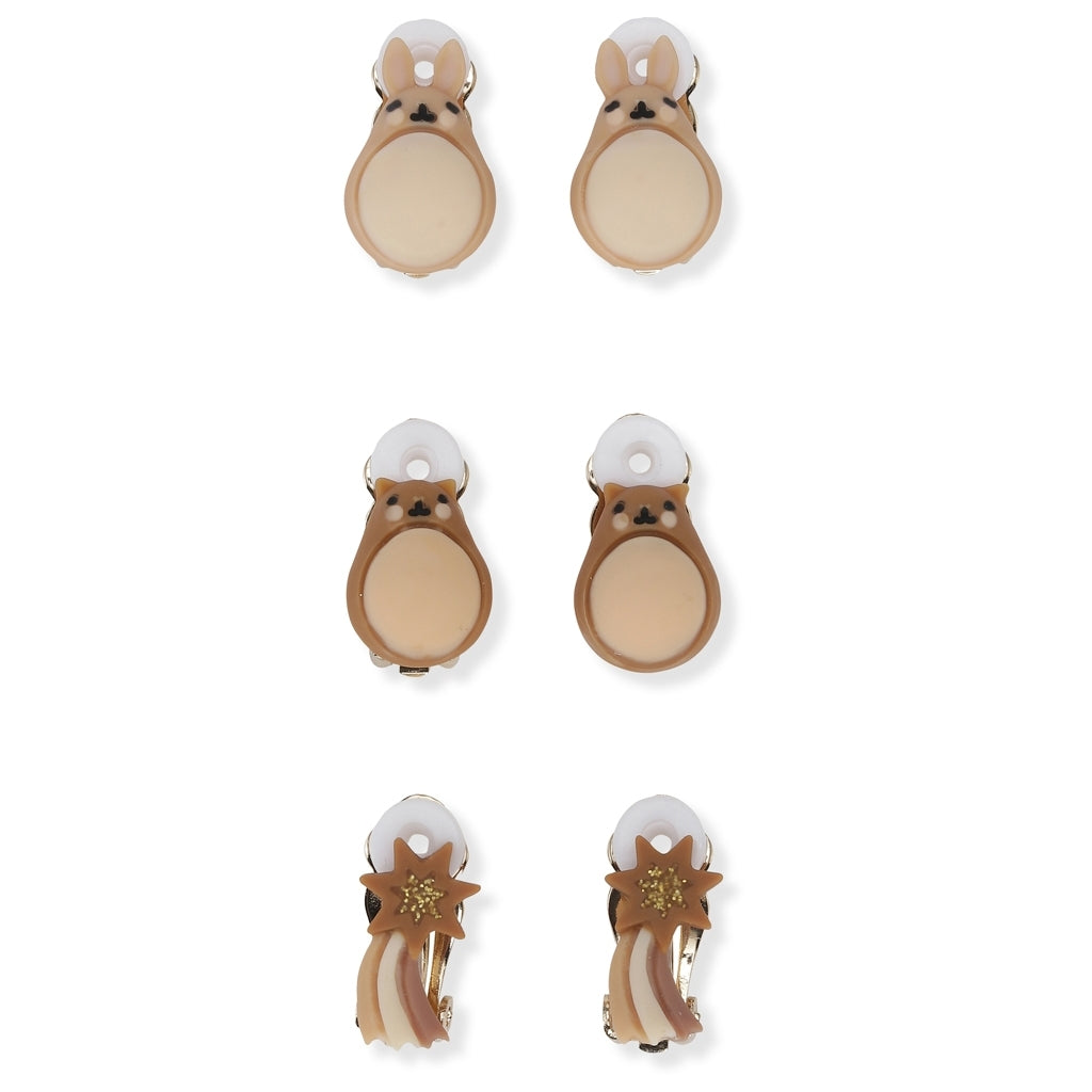 Boucles d'oreille à clip pack de 3 Bunny - Konges Sløjd sk1902bunny 5712982711588