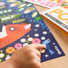 Panorama + 520 gommettes baby animals - poppik MAT016 3760262411446