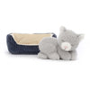 Peluche chat endormi dans son panier - JELLYCAT nap3nc 670983137385