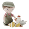 Poupée Jim ferme avec poule 35 cm - LITTLE DUTCH LD4563 8713291445635